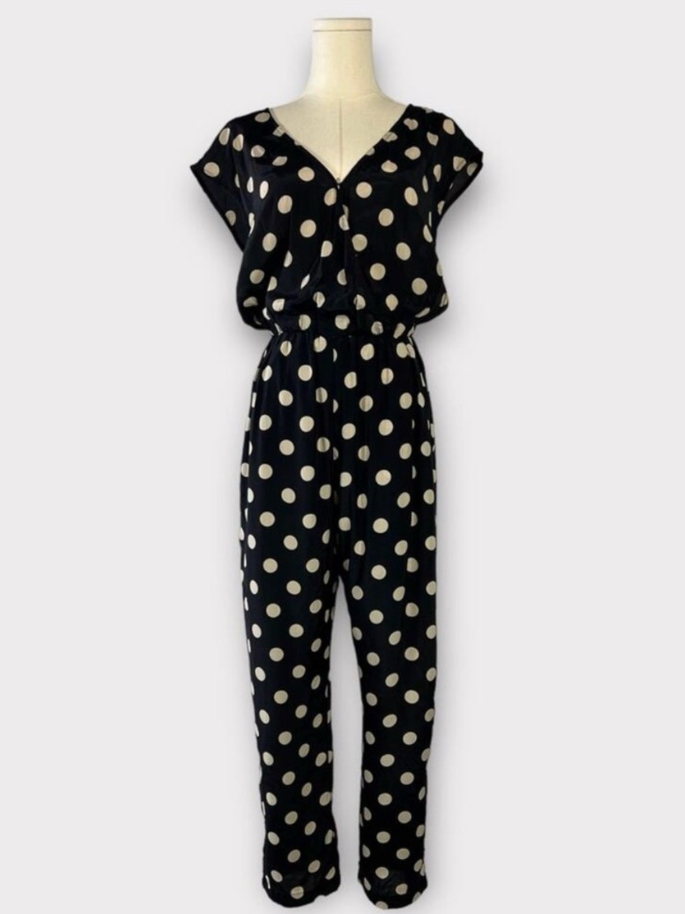 Anthropologie Corey Lynn Calter Polka Dot Wrapped Jumpsuit Size Small